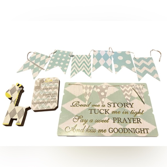 Hobby Lobby Other - Hobby Lobby Neutral Nursery Decor Set